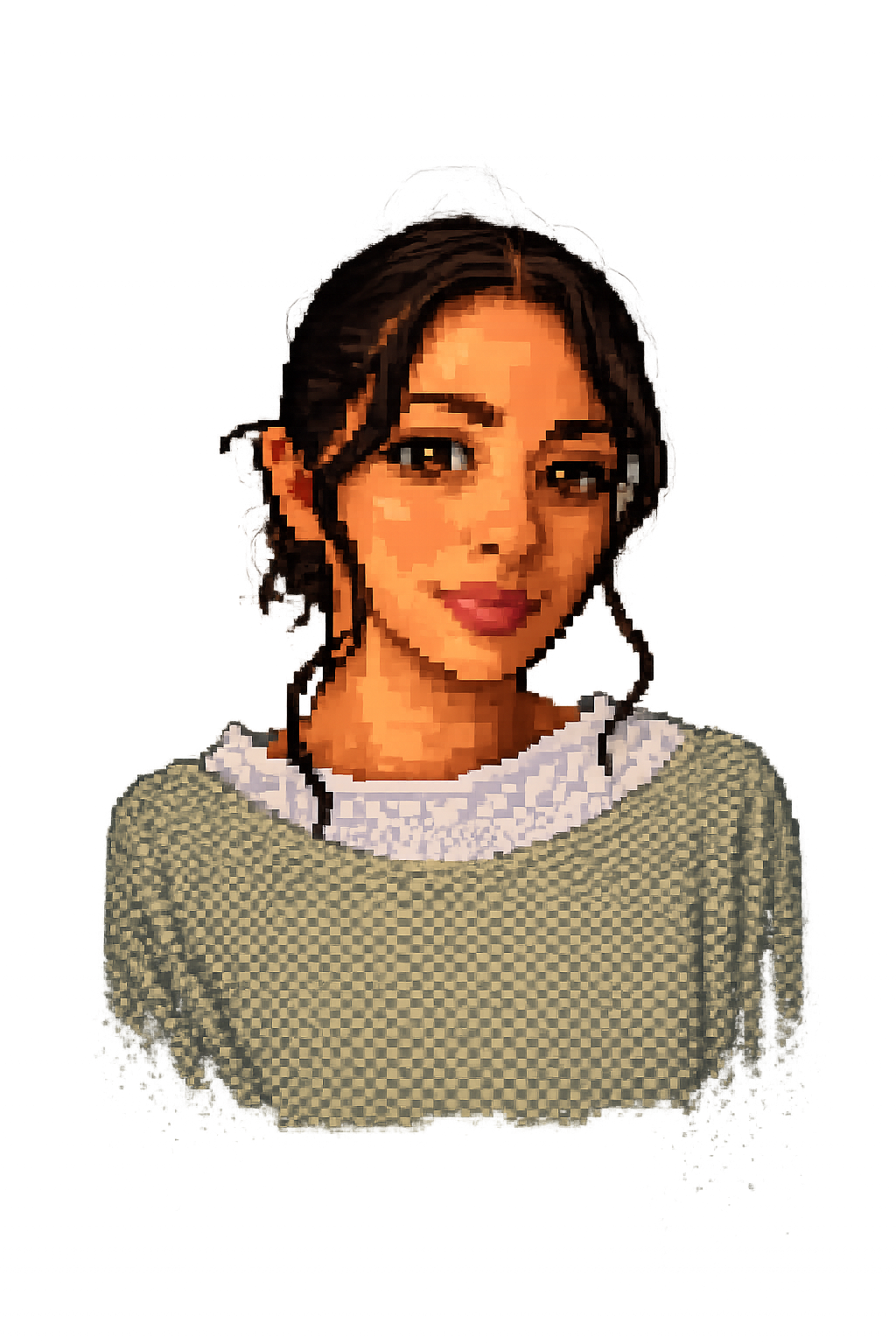 Midori, pixel portrait